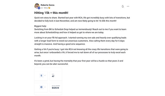 Wins and Testimonials1